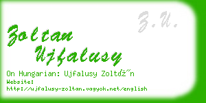 zoltan ujfalusy business card